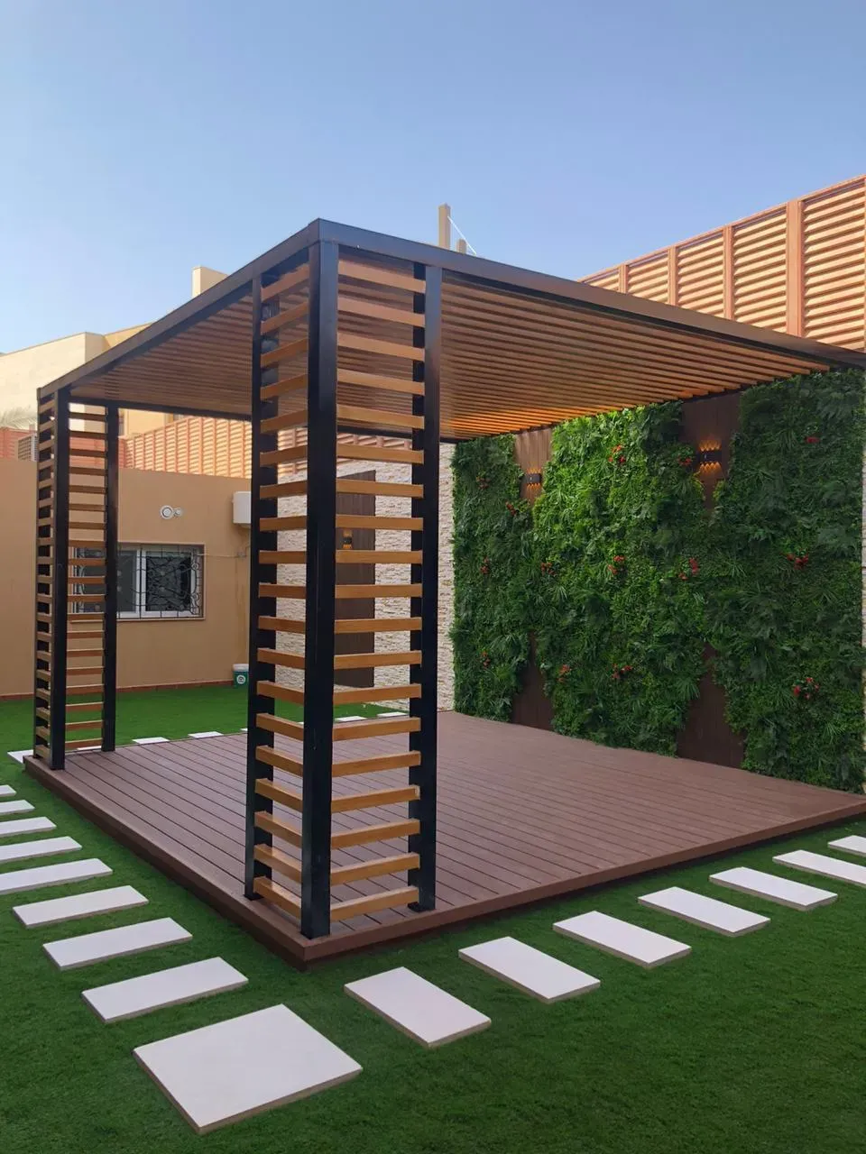 تكلفة تركيب برجولة أحواش بمساحة 20متر تقريبا بحي الريان 