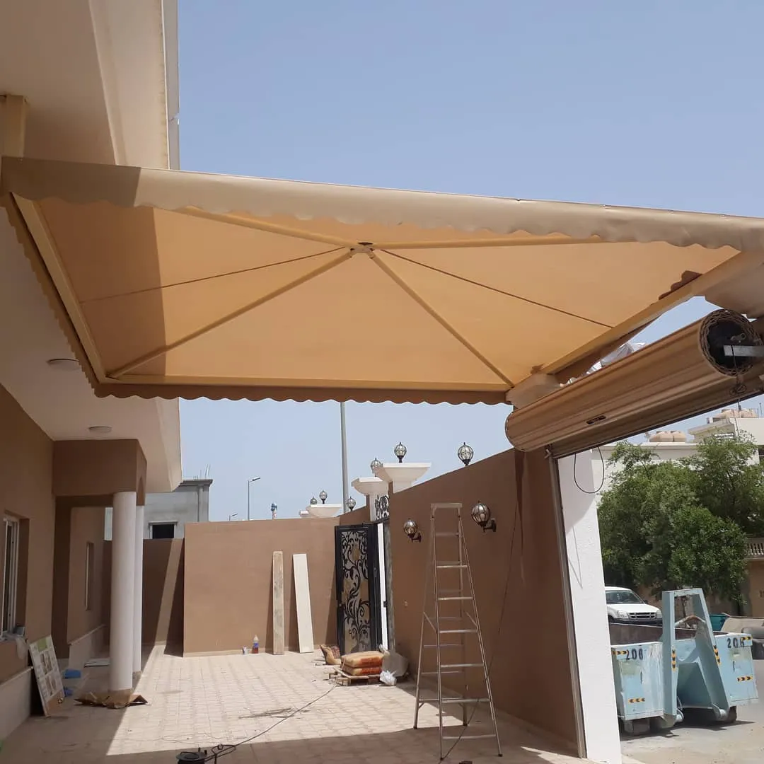 محداد مظلات جلسات خارجية وبرجولات حي الشرفية بجدة 