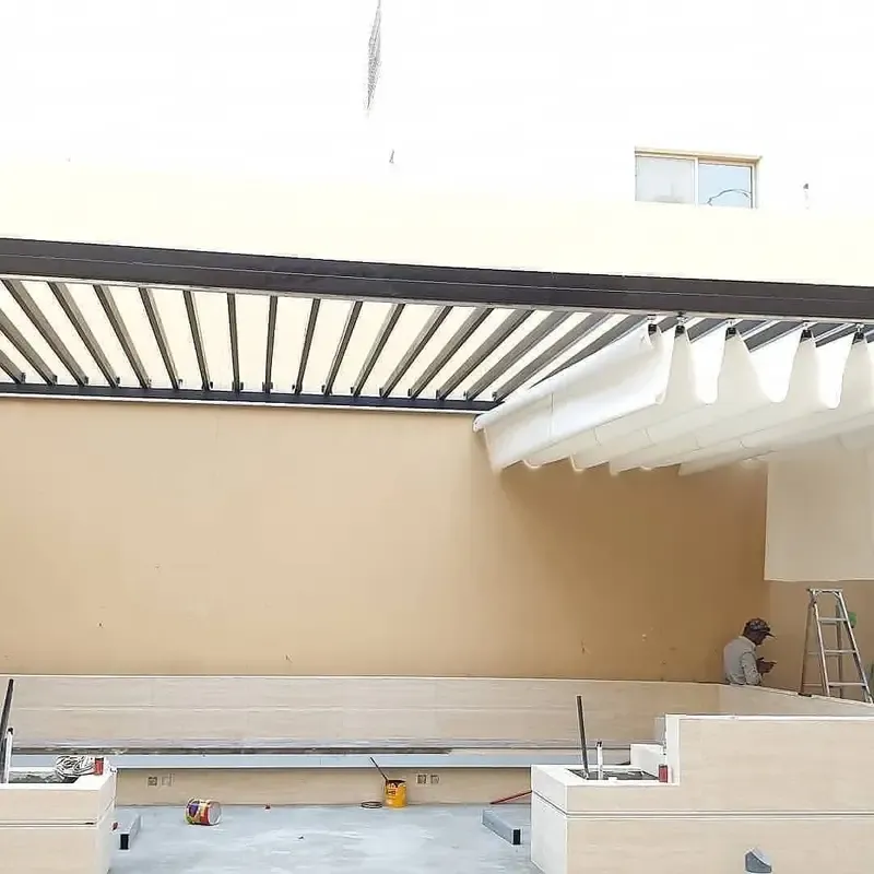 محداد مظلات جلسات خارجية وبرجولات حي الشرفية بجدة 