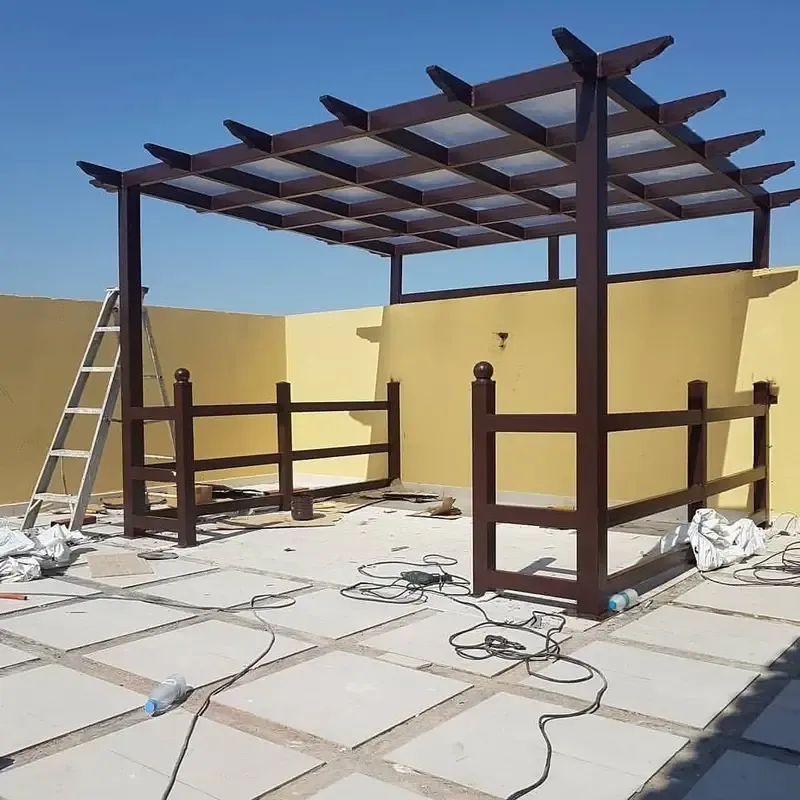 محداد مظلات جلسات خارجية وبرجولات حي الشرفية بجدة 