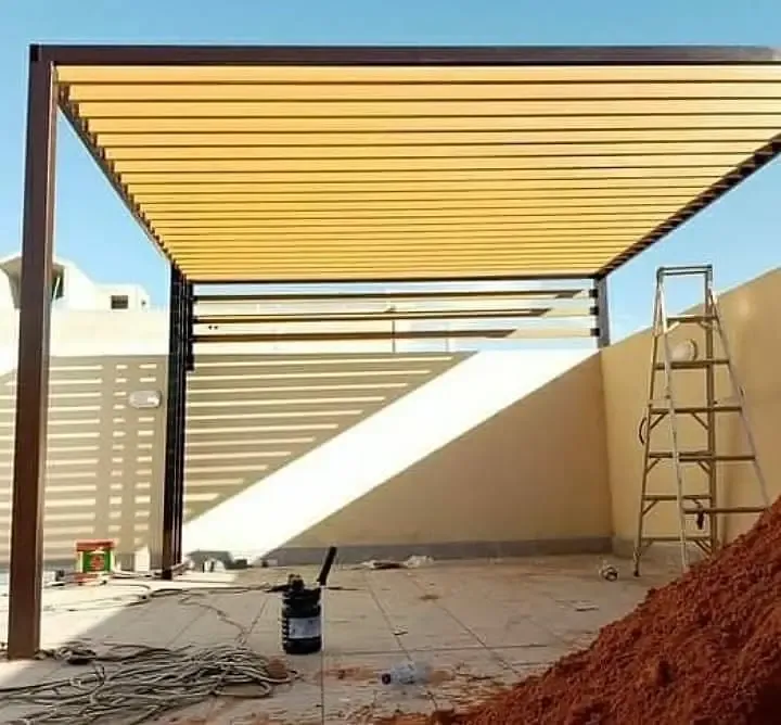 محداد مظلات جلسات خارجية وبرجولات حي الشرفية بجدة 